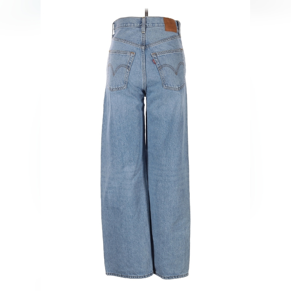 Light Blue Wide Leg High Waisted Jeans